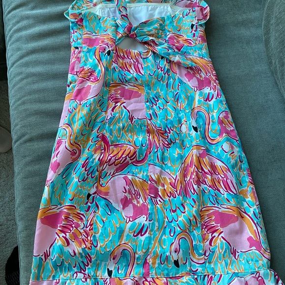Lilly Pulitzer Peel and Eat Strapless Dress Sz 4 - Picture 3 of 3